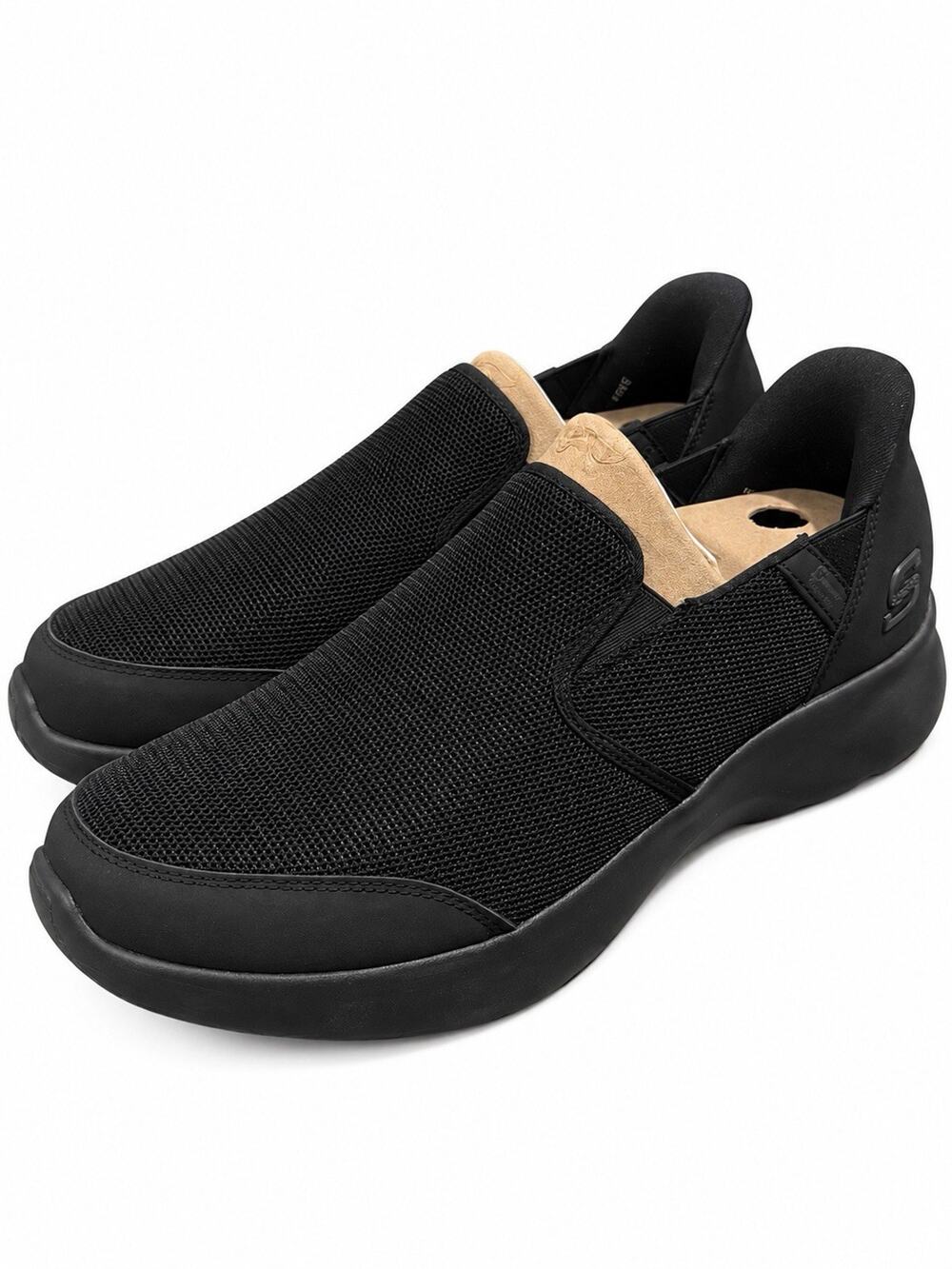 Skechers GO WALK Hands Free Slip-Ins Men’s Size 13 Black Vegan Walking Shoes NWT
